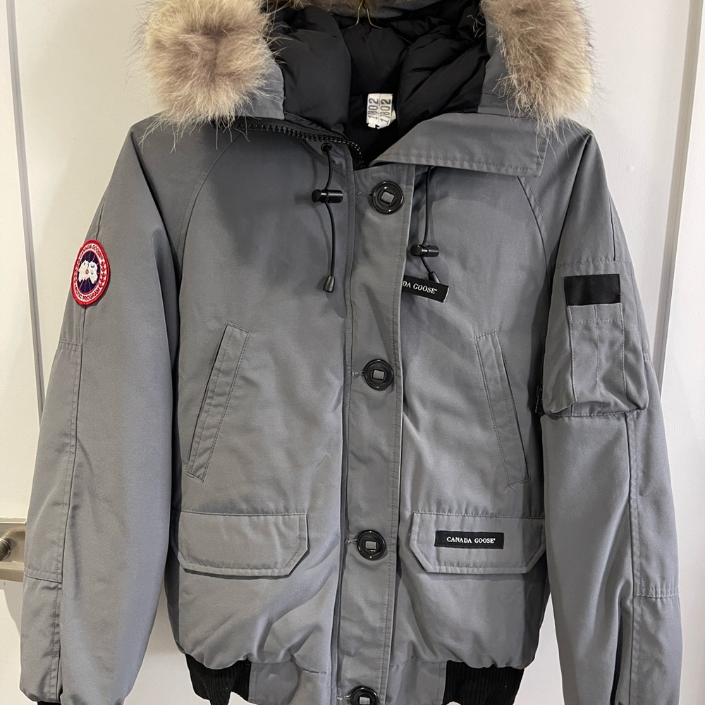 Canada Goose Grey Fur-Trimmed Jacket